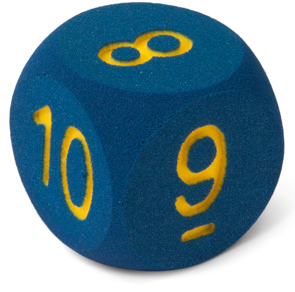 Würfel, W9, Würfelwürfel, Spielewürfel, Blau