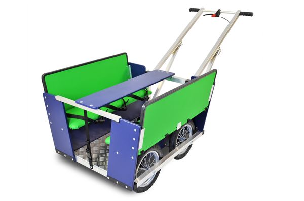 Krippenwagen Fritz Kobaltblau-Grün, 6-Sitzer Krippenwagen Fritz Kobaltblau-Grün, 6-Sitzer