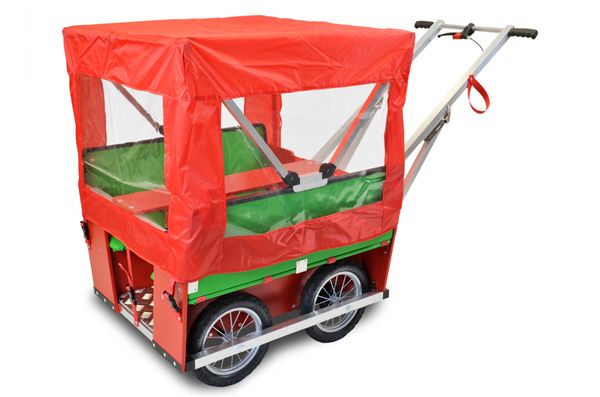Krippenwagen Fritz Zubehör - Sonnen-/Regenverdeck Rot