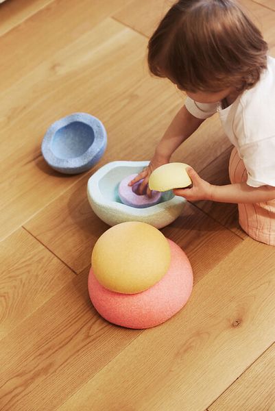 Schaumkugeln, Kugel-Set, Kinderdeko, Sortiersteine, Schaumstoff