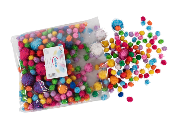 Elviras Pompon Mix "glitzer"