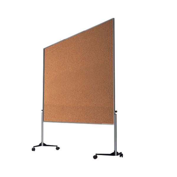 Korkplatte, Korkboard, Pinnwand, RollbarePinnwand, Metallrahmen