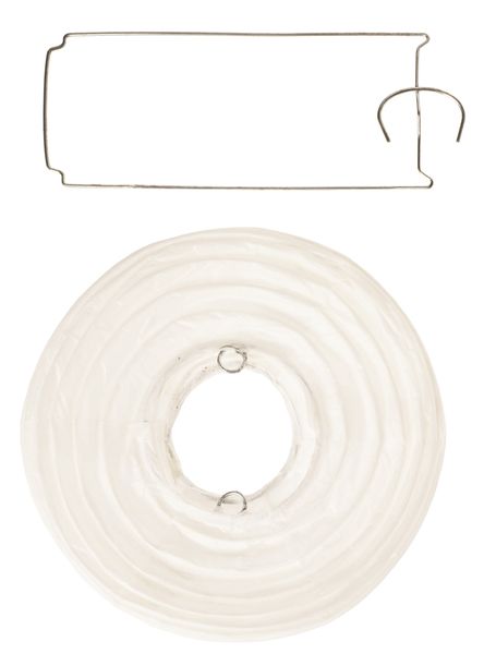 Papier-Laterne, weiß, Ø 13 cm, 6 Stück Papier-Laterne, weiß, Ø 13 cm, 6 Stück