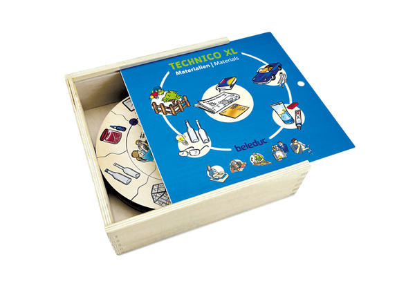 Technico XL Materialien, 65 Holz-Puzzleteile, ab 4 Jahre