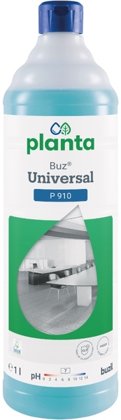 universaler reiniger, buz universal p910, planta, pH 11, blaues flüssigkeit