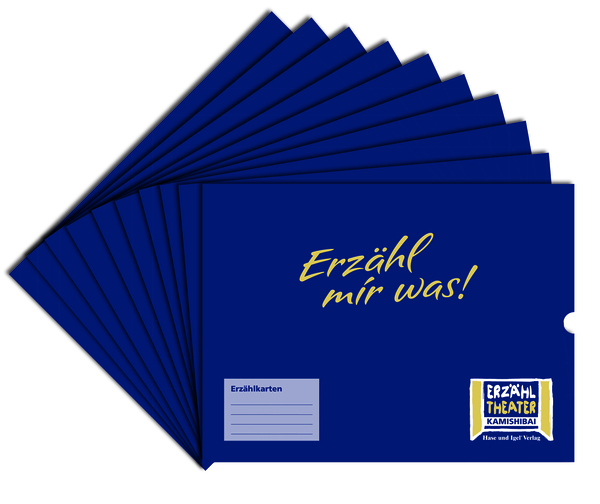 karte, Kartenalbum, blau, Erzählkarten, Theater