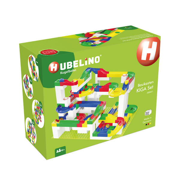 HUBELINO Kita-Kugelbahn Baukasten-Set, 352-teilig