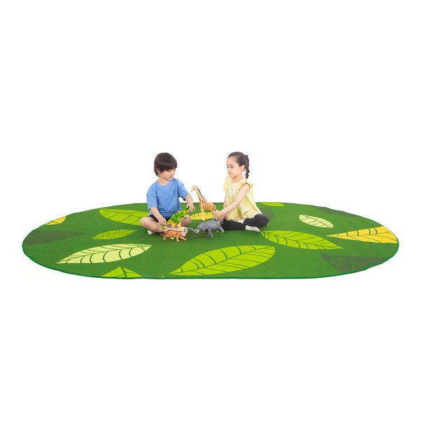 Spielteppich „Blätter“ 300 x 200 cm, rutschfeste Unterseite