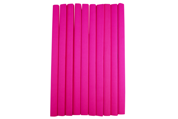 ELVIRAS Bastelkrepp Einzelfarbe 50 x 250 cm, 10 Rollen (Farbe wählbar)