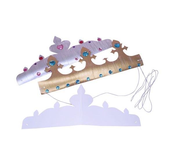 Bastelset Krone, 16 Stück inkl. Schmucksteine Bastelset Krone, 16 Stück inkl. Schmucksteine