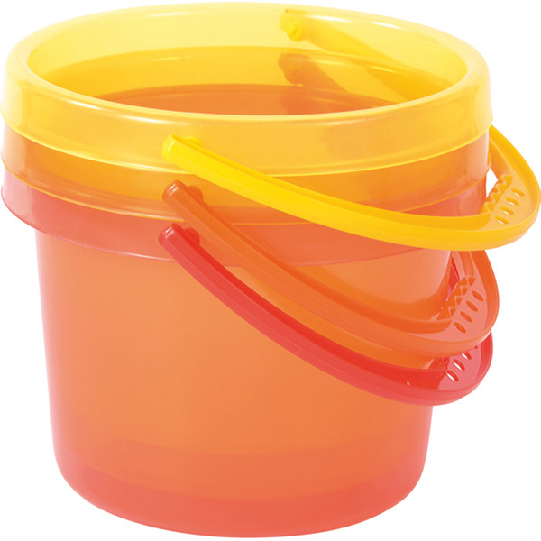Eimer, Bucket, Plastic, Sommerfarben, Tragegriff