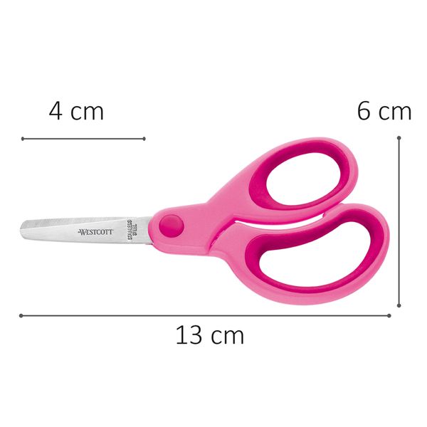 Kinderschere, Schere, Schneiderschere, Sicherheitsgriff, Pink
