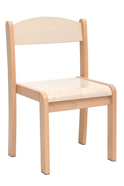 Kinderstuhl mit Lehne Mia, Sitzhöhe (26 / 31 / 35 / 38 cm) und Farbe wählbar