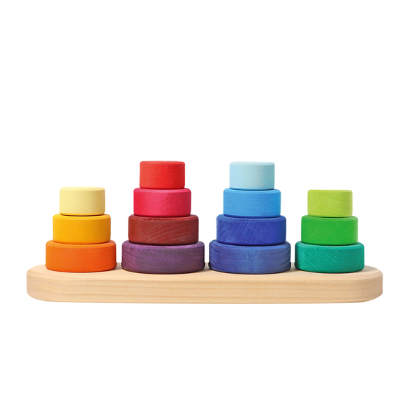 Holzspielzeug, Stapelperlen, Stapelspiel, Bunt, Kinder