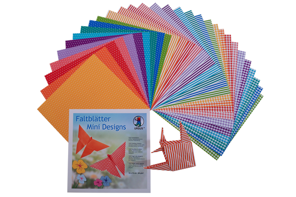 Faltblätter einseitig gemustert, 15 x 15 cm, 120 Blatt
 Faltblätter einseitig gemustert, 15 x 15 cm, 120 Blatt