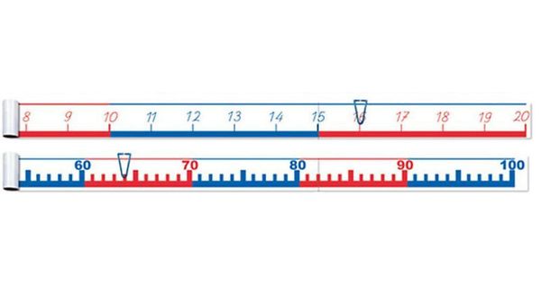 Zahlenstrahlbänder, Ausführung wählbar