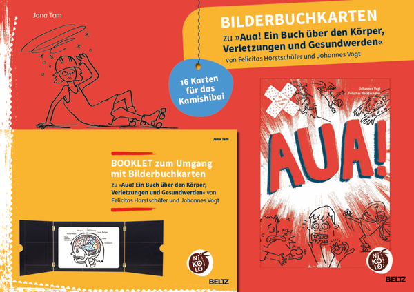 Bilderbuchkarten "Aua! Ein Buch über den Körper, Verletzungen und Gesundwerden"  Bilderbuchkarten "Aua! Ein Buch über den Körper, Verletzungen und Gesundwerden"
