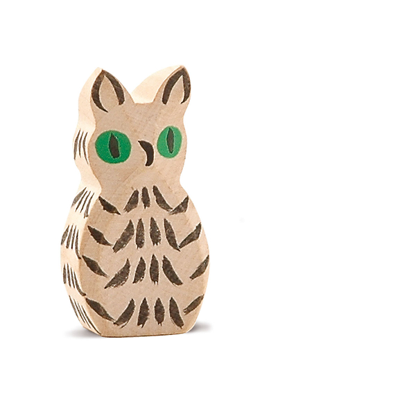 Katze, Holzfigur, Schnitzerei, grüne Augen, Tierfigur