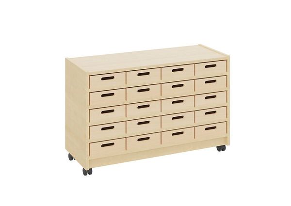 Materialschrank mit kleinen Kästen ohne Sichtfenster, Varianten wählbar