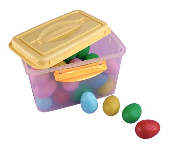 Kunststoffbox, Eierbox, Bunte Eier, Aufbewahrungsbox, Sortierbox