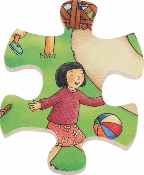 Rahmenpuzzle Kindergarten, 24 Teile, Holz, ab 3 Jahre Rahmenpuzzle Kindergarten, 24 Teile, Holz, ab 3 Jahre