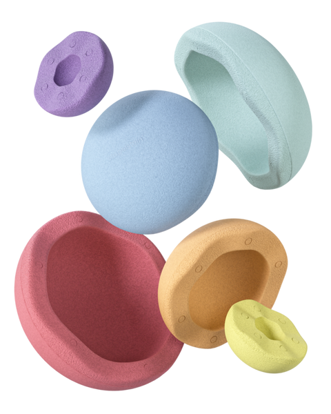 Stapelstein® Inside rainbow pastel, 6er Set