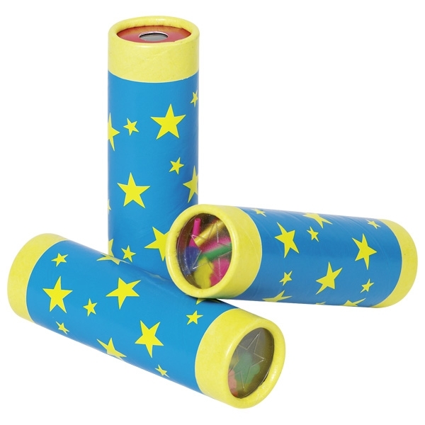 Luftballon-Adapter, Konfetti-Rolle, Sternenpattern, Blau-Gelb, Sicherheitssichtbar