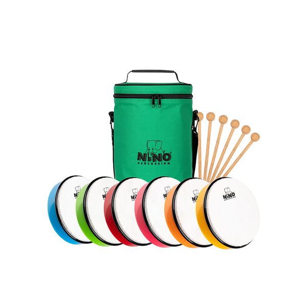 NINO® Percussion 8“ Handtrommel-Set, 6-teiliges Set