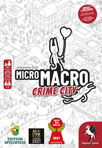 MicroMacro: Crime City (Edition Spielwiese), deutsch, 1-4 Personen, ab 10 Jahre MicroMacro: Crime City (Edition Spielwiese), deutsch, 1-4 Personen, ab 10 Jahre