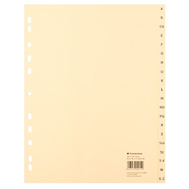 Register A-Z DIN A4 Papier Register A-Z DIN A4 Papier