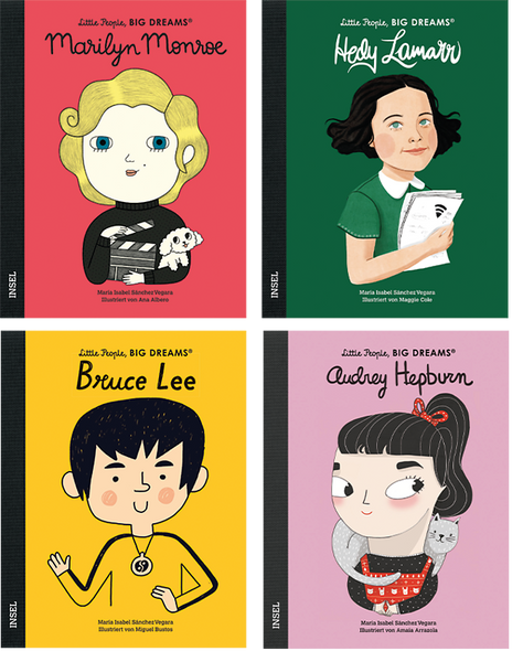 Buchpaket Little People, Big Dreams - Schauspieler:innen, 4 Bände