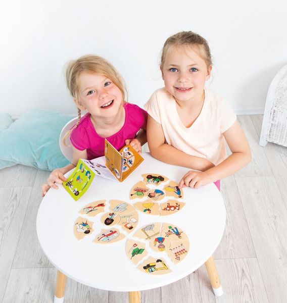 Kinder, Puzzle, Holzpuzzle, Rundpuzzle, Spielkarten