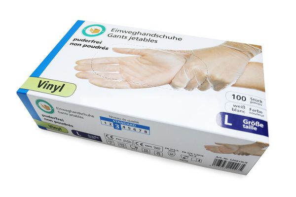 KITAEINKAUF Feuchttücher 99% Wasser, 12x80 Stück + 1 Box Einweghandschuhe Vinyl Gr. L (AKTION)