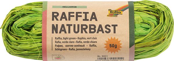 FOLIA Bastelbast, 50 g Bund in einer Farbe (wählbar)