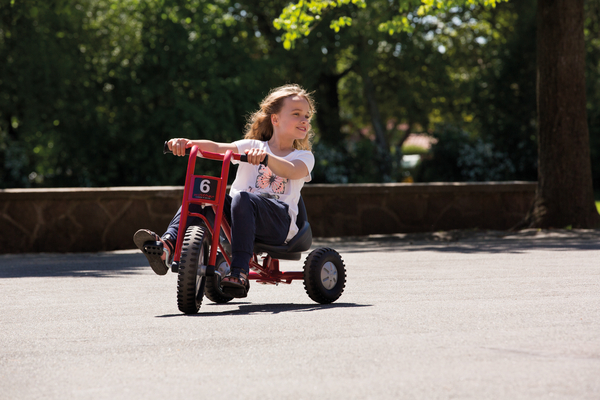 Kinderquad, Dreirad, Fahrrad, rot, Pferd?