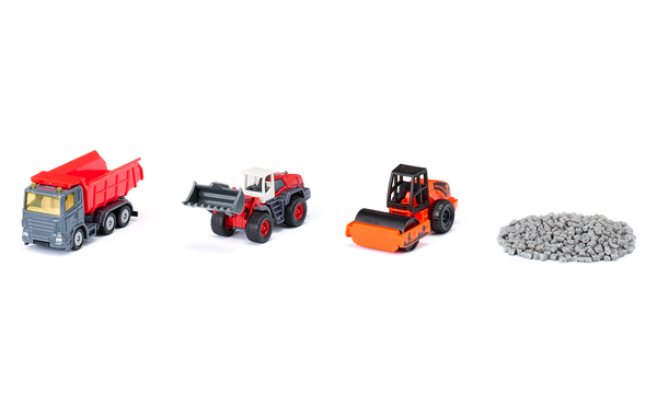SIKU Spielwelt Set - Landwirtschaft, Baustelle & Straßenbau, ab 3 Jahre