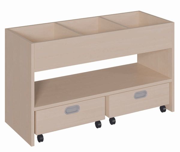 Küchenwagen, Aufbewahrung, Rollregal, Schubladen, Holzoptik