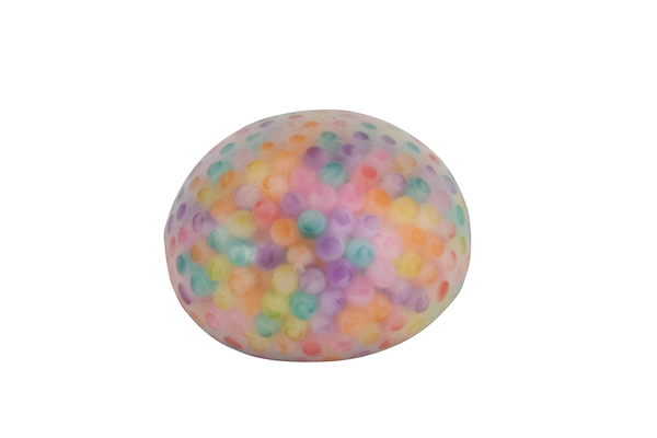 bouncy ball, colorful beads, foam ball, squishy ball, multicolor