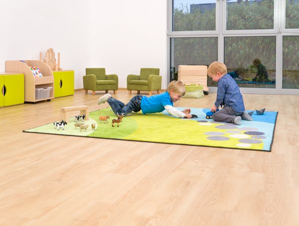 Spielteppich, Kinderzimmer, Spielmatte, Holzboden, Kauflog?