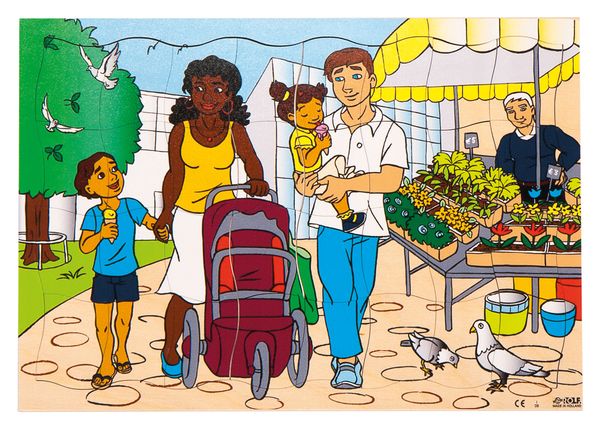 Puzzle-Set Moderne Familien, 4 Puzzle, je 32 Teile, ab 3 Jahre Puzzle-Set Moderne Familien, 4 Puzzle, je 32 Teile, ab 3 Jahre