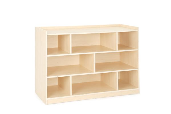Regalschrank mit Rückwand, 8 Fächer, H: 80 cm
