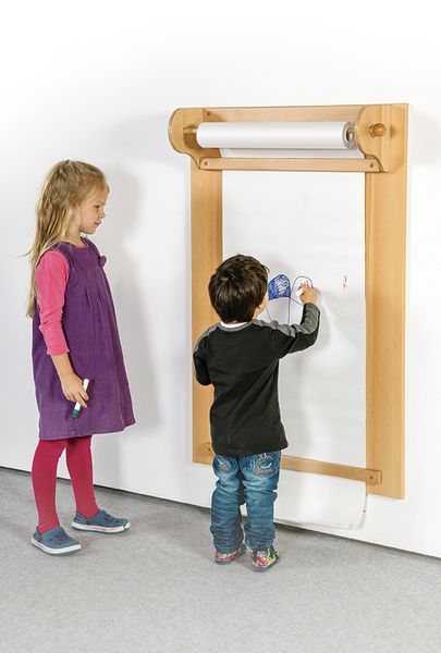 Papierrollenhalter mit Maltafel Papierrollenhalter mit Maltafel