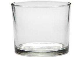 Glas, Tumbler, Klarglas, Durchmesser klein, Durchsichtiges Glas