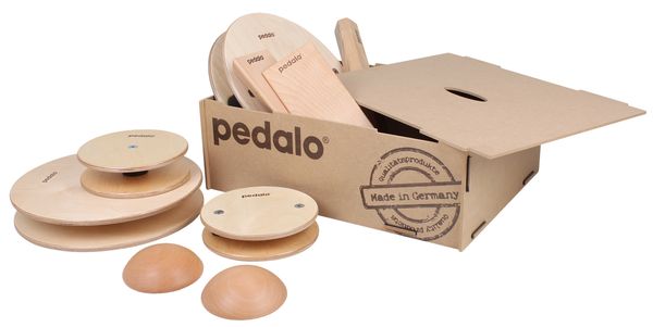 Holzrad, Holzkugeln, Spinnteller, Pedalo-Set, Made in Germany