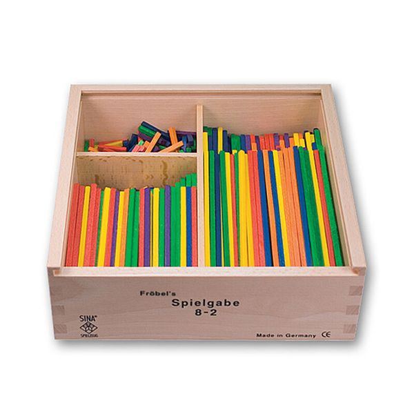 Holzbox, Baukasten, Stapelkarten, Holzspielzeug, Klemmbausteine