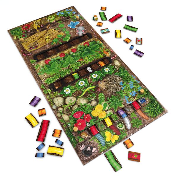 Brett, Brettspiel, Spiel, Kacheln, Garten