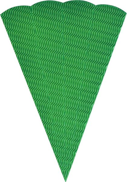 FOLIA Schultüten-Rohlinge, eckig, aus 3D-Colorwellpappe, 68 cm, 7er Set, farbig sortiert