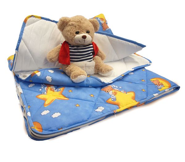 Kindersofa, Kuschelkissen, Bettdecke, Teddy, Sterne Muster