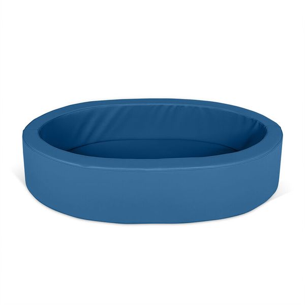 Weichschaumbett Ola, oval, Farbe und Stoffart wählbar