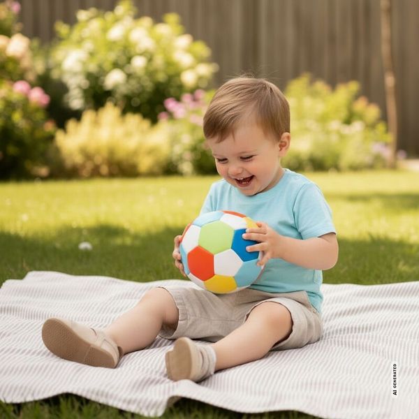 Kinderball, bunter Spielball, Babyspielzeug, weiche Oberfläche, mehrfarbig